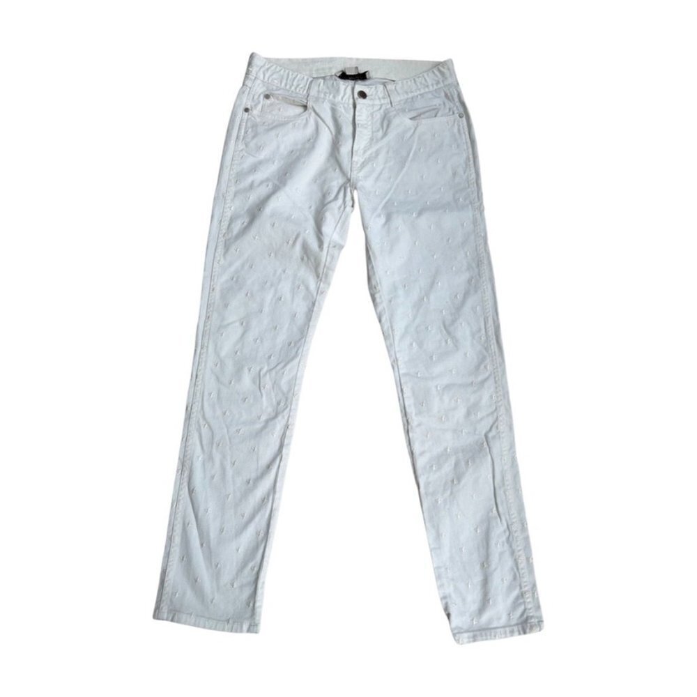 Stella McCartney White Stars Embroidered Jeans Size 27 / MALOP